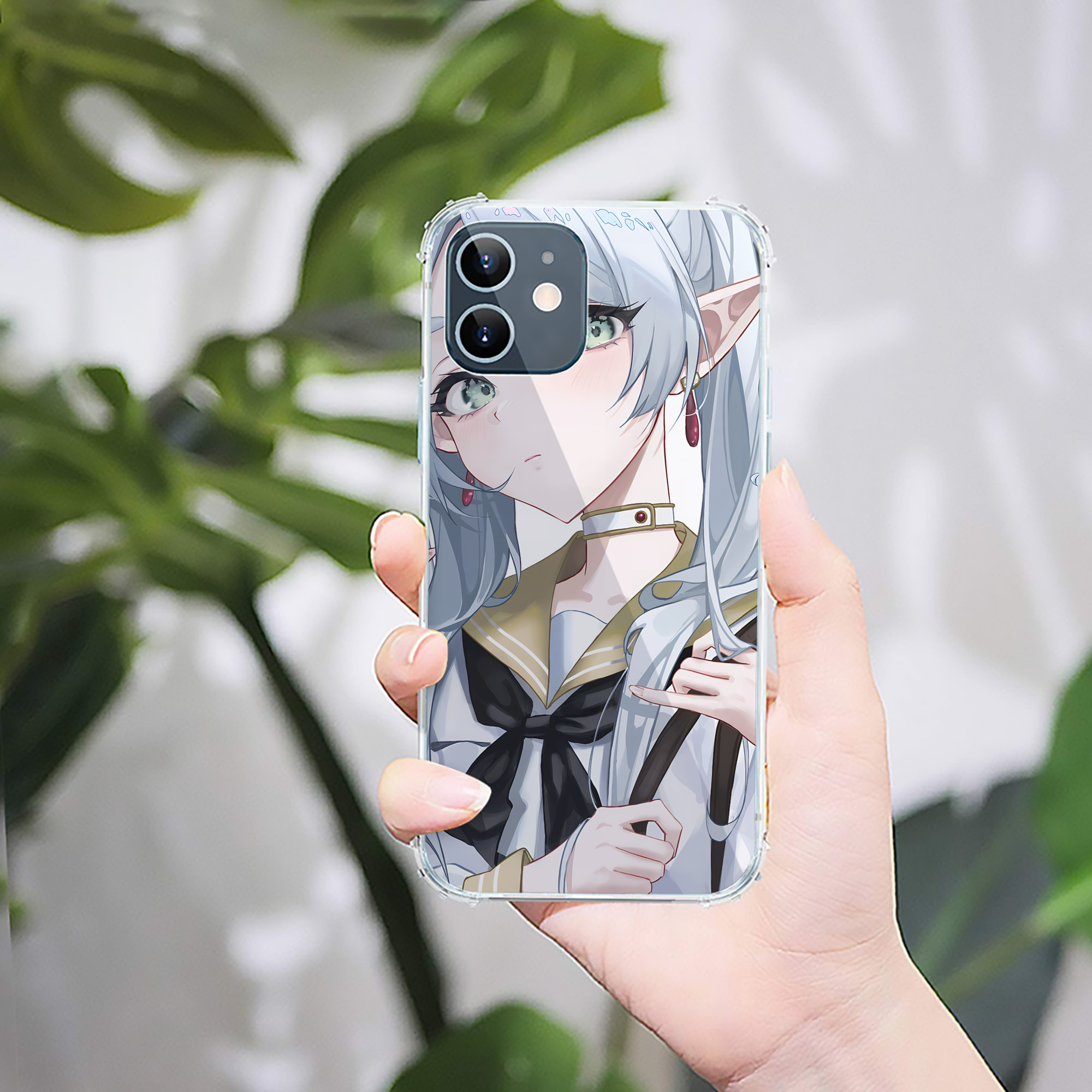 （画像用） 葬送のフリーレン Frieren 【iPhone 12シリーズ対応】透明スマホケース（クリアソフトケース）